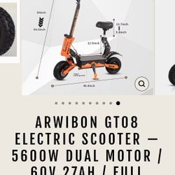 GT08 5,600W Dual Motor Scooter 