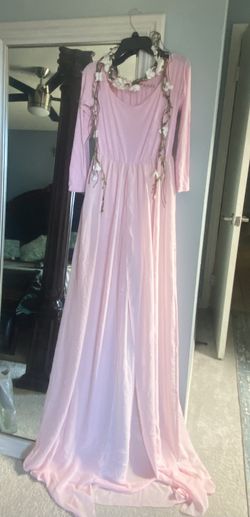 Pink Maternity Photoshoot Dress