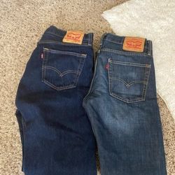 Lot Of 2 Levi's Jeans Pants 32x32