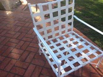 Metal and plastic chairs