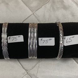 Sterling Silver -  Cuff Bracelet