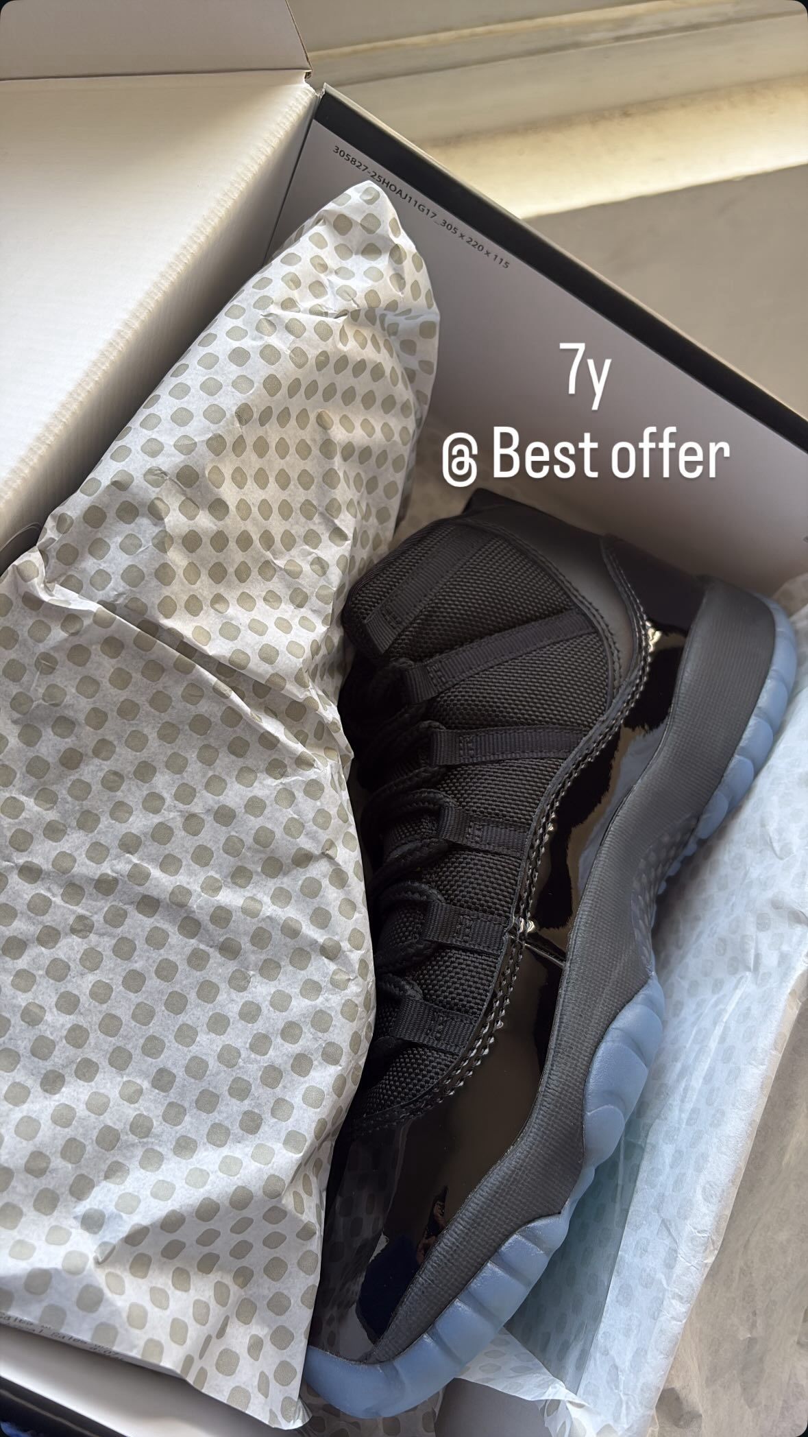 Jordan 11 Gamma Blue 7y