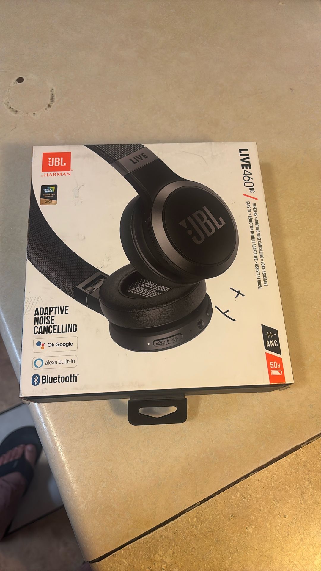 BRAND NEW JBL Live 460NC Wireless On-Ear Noise-Cancelling Headphones - Black