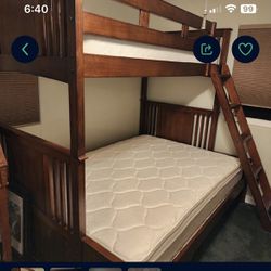 2 In One-Twin Bunk/Full Size Bottom Bed