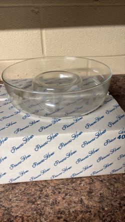 Princess House chip & dip bowl