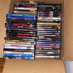Box Of DVDs 4 Rows of 27 1 Row Of 18