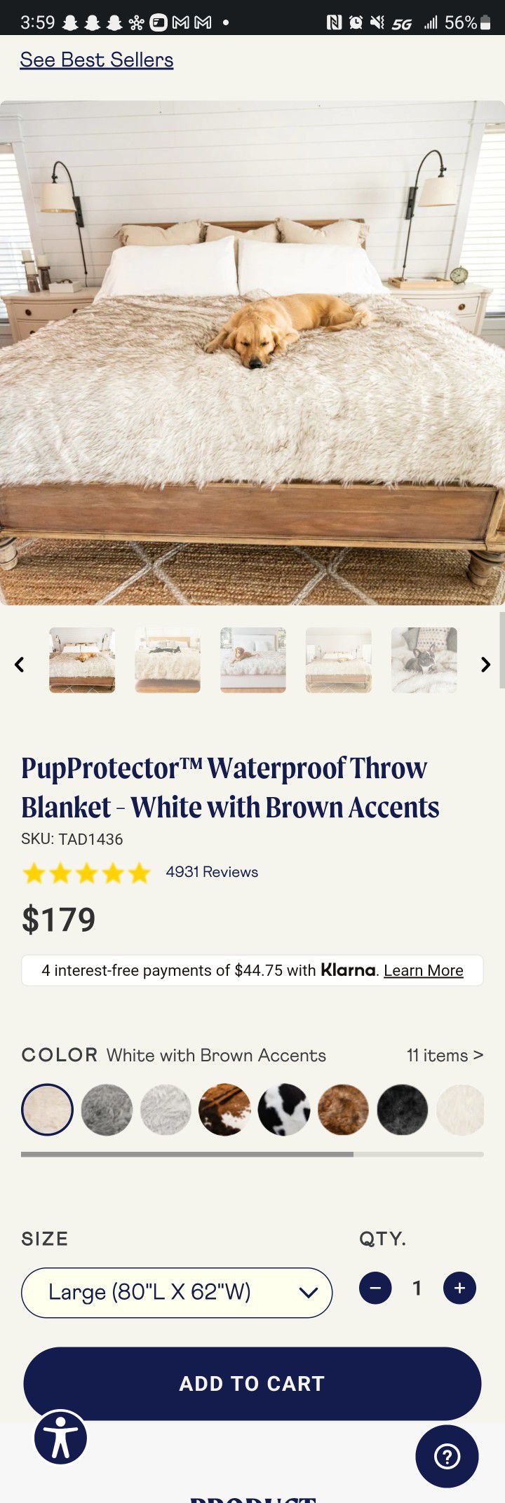 Waterproof Throw Blanket 