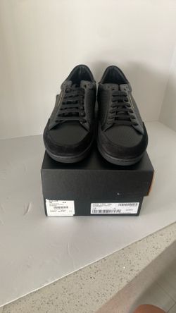 Saint Laurent Low Top Sneakers Black Leather New 46