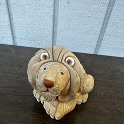 vintage artesania rinconada lion figurine
