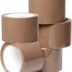 24 Rolls, 3” Brown Packing Tape, 110 Yards, 330ft Packaging Carton Sealing Box
