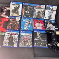PS4 Slim With Games