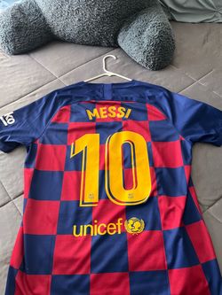 F/S: AUTHENTIC FC BARCELONA 2018/2019  MESSI JERSEY SZ. XL