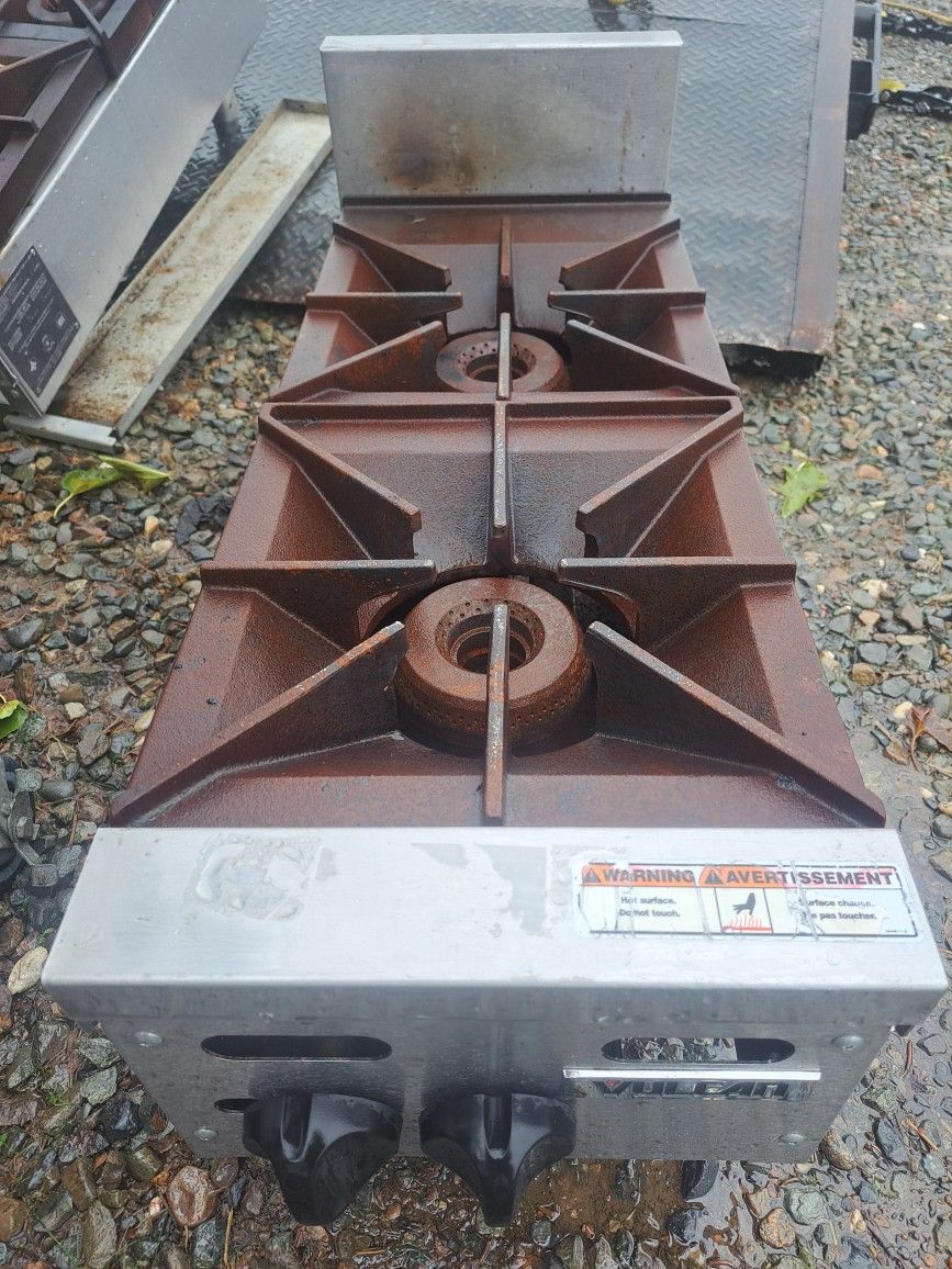 Vulcan 12" 2 Burner GAS Hotplate 