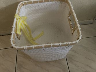 White Woven Basket