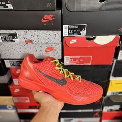 Kobe 6 Protro Reverse Grinch size 12 USED But Clean