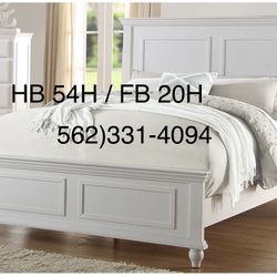 New Queen Size Wood Bed W/New Mattress 