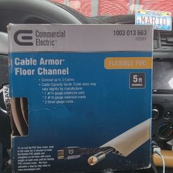 Commercial Electric ft. PVC Floor Cord Protector in Ivory