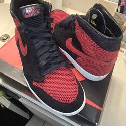 Jordan 1 Flyknit BRED