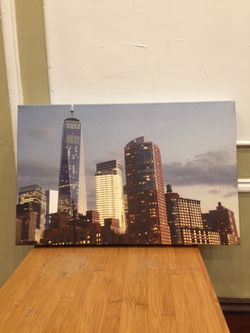 Lower Manhattan Skyline on Canvas