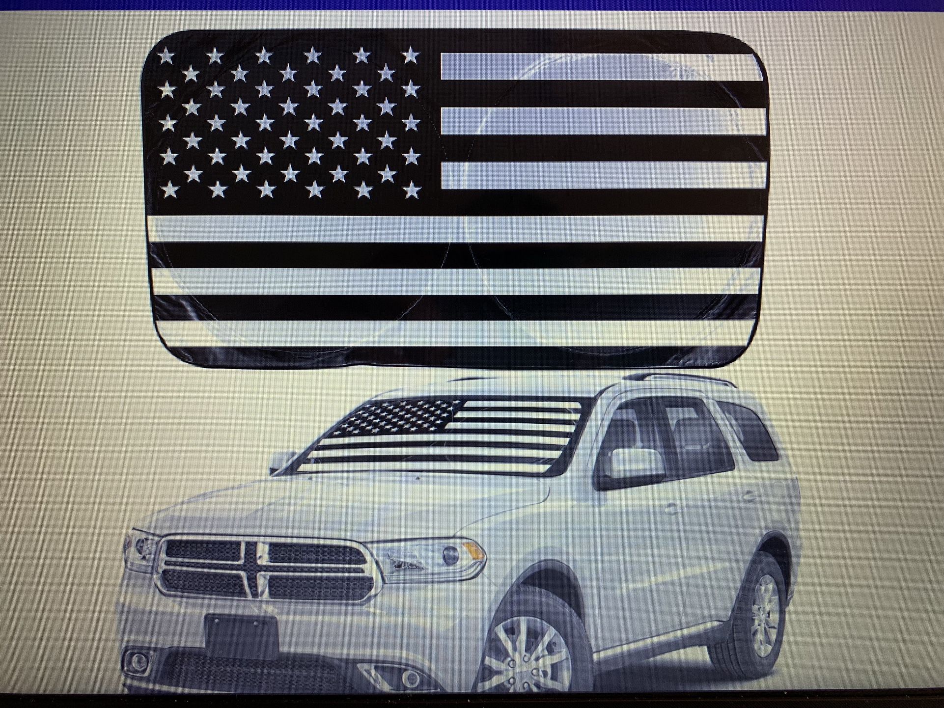 Big Hippo Windshield Sunshade, Large, 65 x 37 Inches