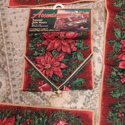 Poinsettia Placemats & Table Runners...