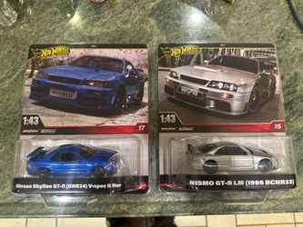 Hot Wheels Premium Nissan Skyline GT-R (BNR34) V-Spec II Nur 1:43 Scale #17