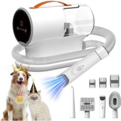 Dog Vacuum for Shedding Grooming 12000pa Suction Dog Hair Vacuum Low Noise