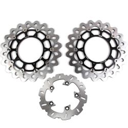 Arashi brake disc rotors, front/rear, fit Yamaha R1 04-06 15-22, R6, MT10, FZ10