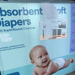 Absorbent and soft diapers