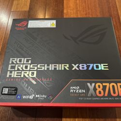 Brand new ASUS ROG Crosshair X870E Hero AMD X870E AM5 ATX Motherboard