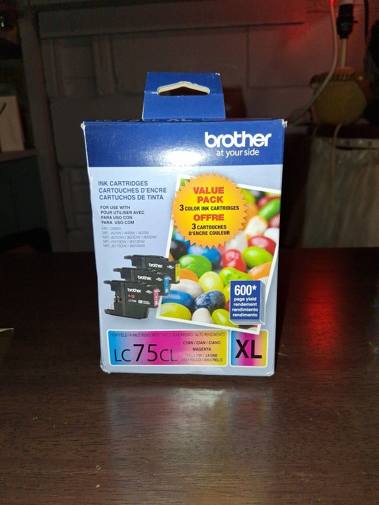 Brother Brand New XL 3 Pk Color Cartridges Boxed Ex 9/27