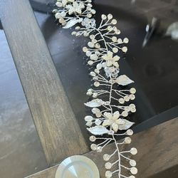 Wedding Hair Vine Pearl And Rhinestone Headpiece Hair Accessory