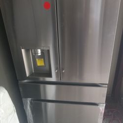 LG REFRIGERATOR FOR LOW PRICE BRAND NEW OPEN BOX STAINLESS STEEL 