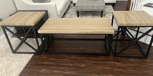 Coffee table and end tables
