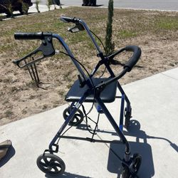 four-wheel rollator walker