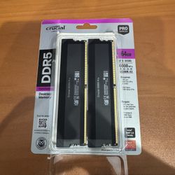 Crucial - Pro OC Gaming 64gb (2x32gb) DDR5 6000mhz C40 RAM