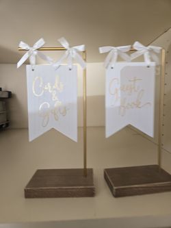 Wedding Gift Table and Guest book sign