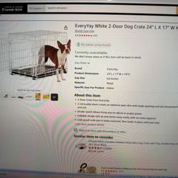 EveryYay White 2-Door Dog Crate 