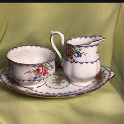 Royal Alberti Cream And Sugar Bowl Set.