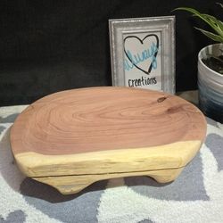 Handcrafted Cedar Serving Bowl