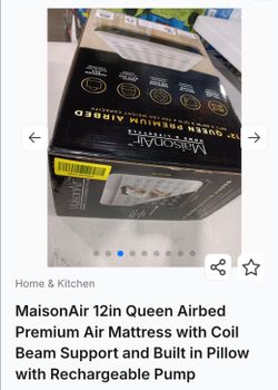 MaisonAir 12" Queen Premium Airbed