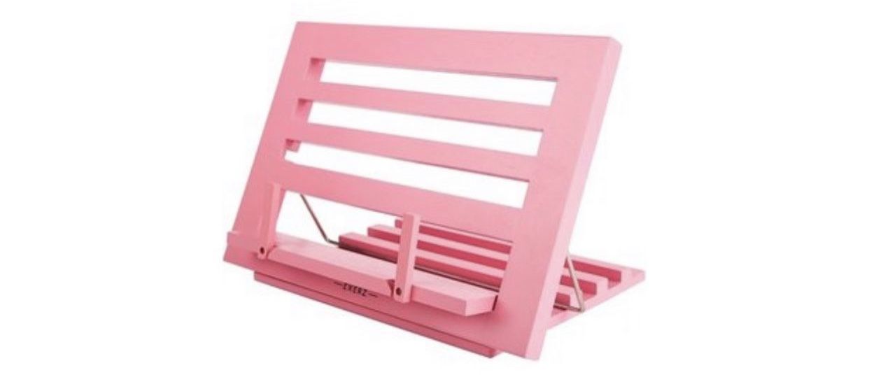 Annova wooden book stand pink color 34* 24* 2 cm folded Amazon open box never us