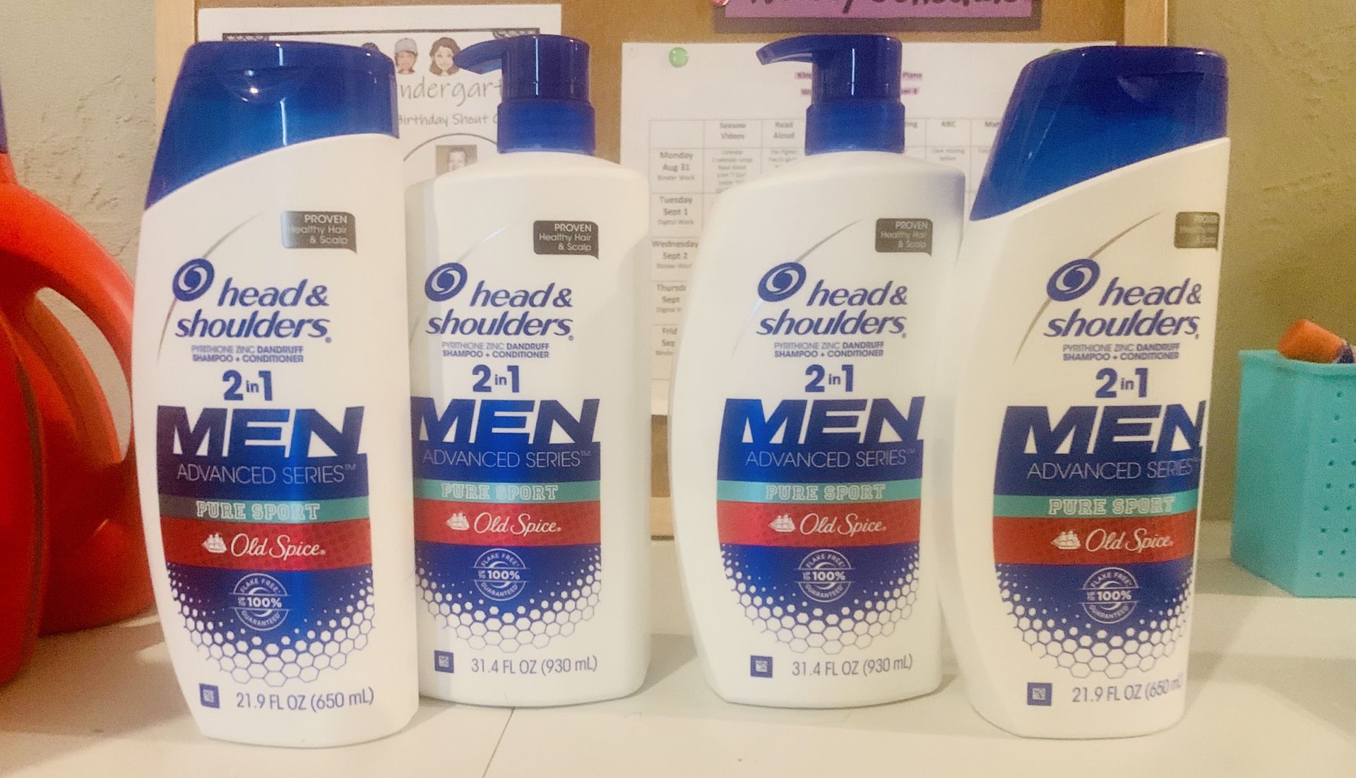 (4) Head and Shoulders for Men, Advanced Series, Old Spice