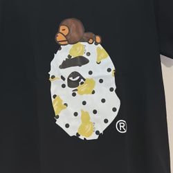 Bape Shirt For Men Gold And Black
