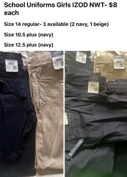 Girls school uniforms 10,12,14 nwt