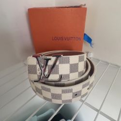 Lv belt white/ grey