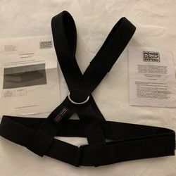 Heavy duty Power Systems Power Sled with Shoulder Harness and Leads, Strong welded steel, red