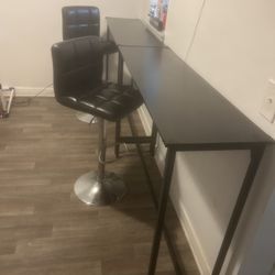 Slim bar Tables And bar chairs 