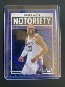 Mosaic blue parallel lebron James notoriety /199