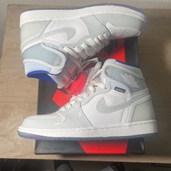Jordan 1 High Retro Zoom White Racer Blue 8.5